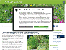 Tablet Screenshot of kleingaertnerin.de